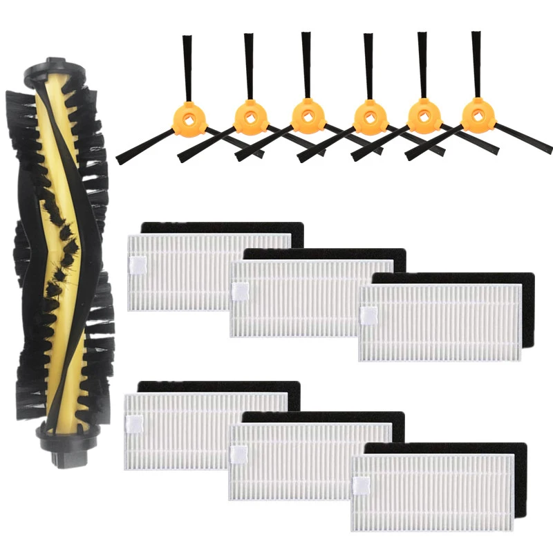 Accessory Kit Compatible for Ecovacs Deebot N79S Deebot N79 Robotic Vacuum (1 Main Brush + 6 Filters + 6 Side Brushes)
Accessory Kit Compatible for Ecovacs Deebot N79S Deebot N79 Robotic Vacuum (1 Main Brush + 6 Filters + 6 Side Brushes)