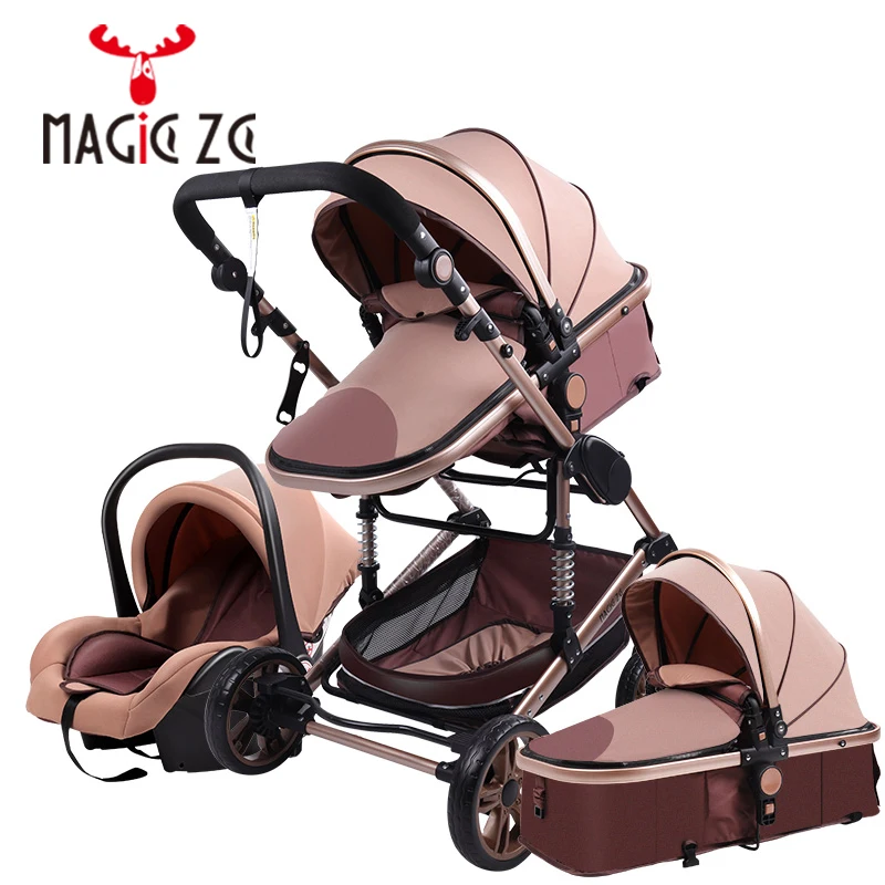 Детская коляска 3 в 1 роскошный зонт детская для новорожденных семейная