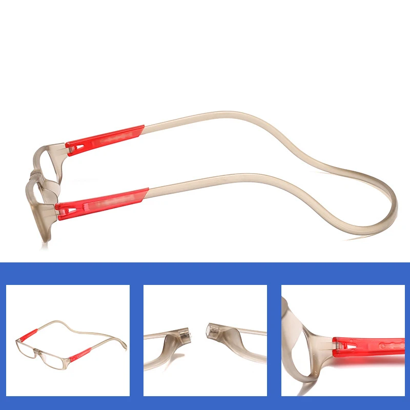 Arvin Hanging neck Buckle Reading Glasses Folding Presbyopic Men Women Soft Silicone Magnetic Vintage Eyeglasses 1.0 1.5 2.0
Arvin Hanging neck Buckle Reading Glasses Folding Presbyopic Men Women Soft Silicone Magnetic Vintage Eyeglasses 1.0 1.5 2.0
