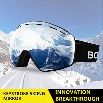 Ski Goggles Mask Adjustable Spherical Double layer Snowboard Goggles with Anti-fog UV Protection Winter Sports for Unisex Adults
Ski Goggles Mask Adjustable Spherical Double layer Snowboard Goggles with Anti-fog UV Protection Winter Sports for Unisex Adults