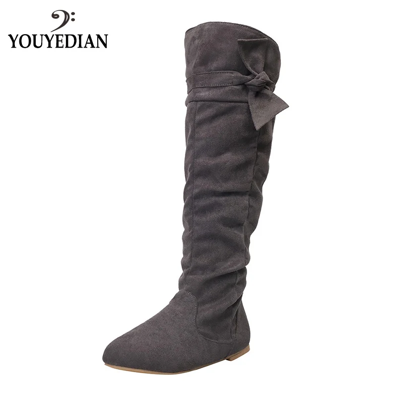 YOUYEDIAN winter boots women knee high long boots Ladies Casual Knotted Knee-high Long Boots Flat Shoes botas moto mujer#823g20
YOUYEDIAN winter boots women knee high long boots Ladies Casual Knotted Knee-high Long Boots Flat Shoes botas moto mujer#823g20