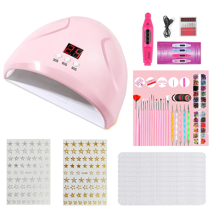 Nail Set 36W UV LED Lamp Dryer Soak Off Manicure Set electric Nail drill Nail sticker For Nail Tools Set 
Nail Set 36W UV LED Lamp Dryer Soak Off Manicure Set electric Nail drill Nail sticker For Nail Tools Set