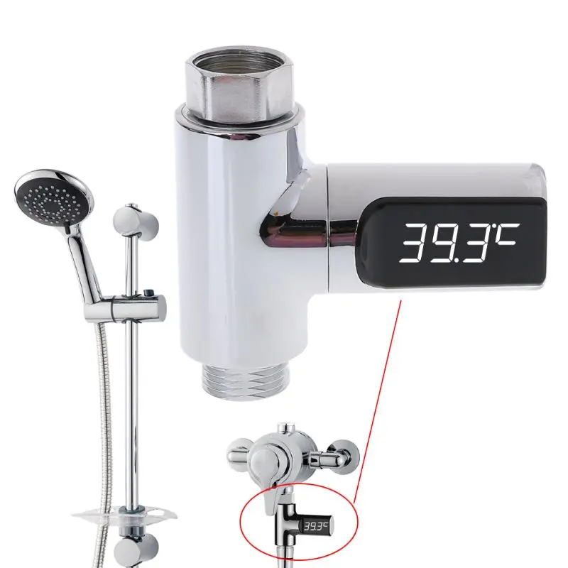 LED Digital Display Water Thermometer Shower Temperature Monitor Energy Smart Meter
LED Digital Display Water Thermometer Shower Temperature Monitor Energy Smart Meter