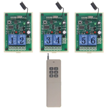 DC12V 6-way remote control switch 1 control 3 sets of remote control switch control alarm door sensor LED lamp solenoid valve el
DC12V 6-way remote control switch 1 control 3 sets of remote control switch control alarm door sensor LED lamp solenoid valve el