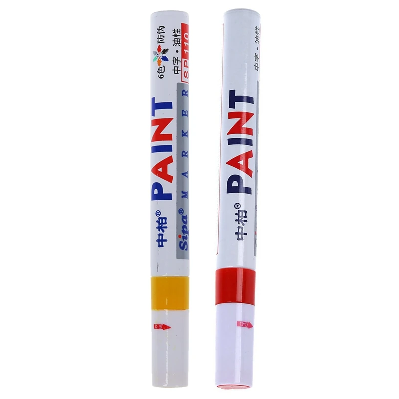 HOT-2Pcs Sipa SP-110 Felt-Tipped Marker Paint Pen Permanent Registered Tire Marke Auto Motorcycle Yellow & Red
HOT-2Pcs Sipa SP-110 Felt-Tipped Marker Paint Pen Permanent Registered Tire Marke Auto Motorcycle Yellow & Red