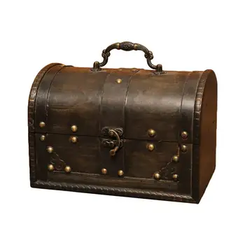 1PC Retro Wooden Box Vintage Desktop Organizer Lock Box Creative Storage Box For Jewelry Organizer Accessory Sundries
1PC Retro Wooden Box Vintage Desktop Organizer Lock Box Creative Storage Box For Jewelry Organizer Accessory Sundries