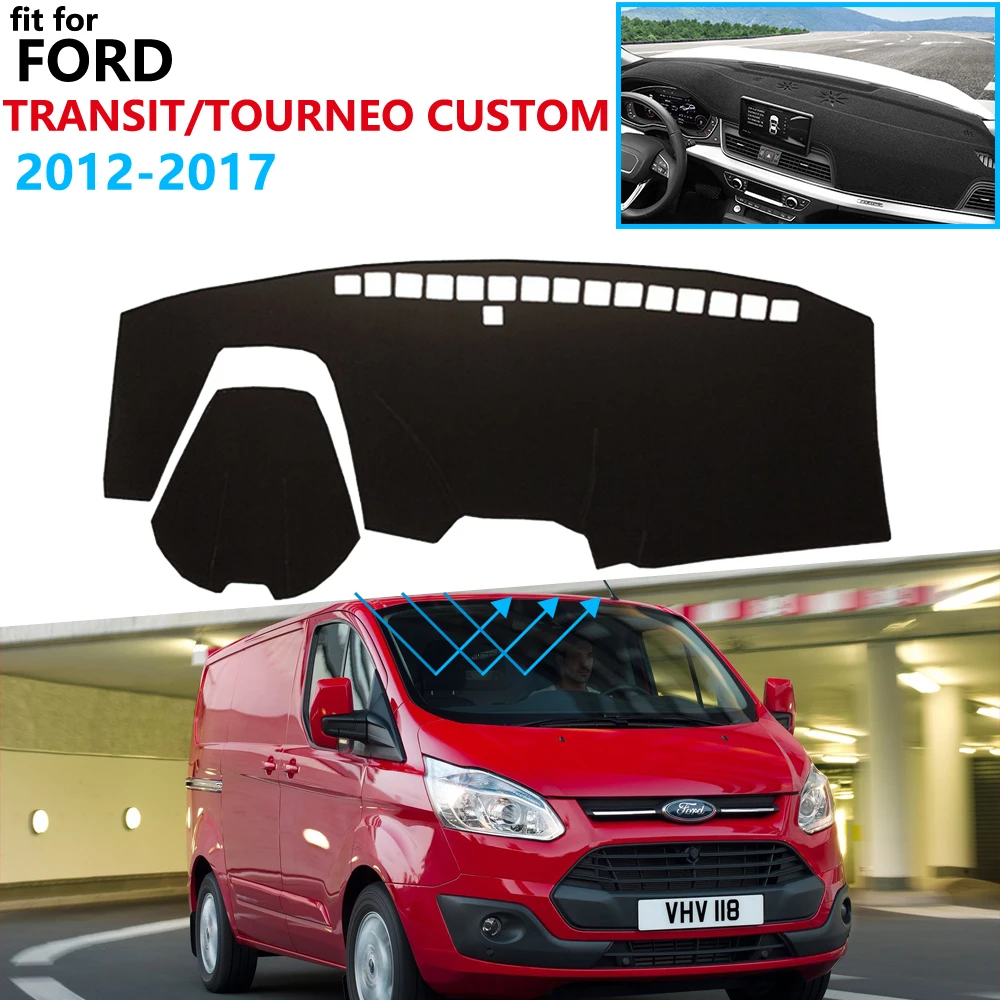 Защитная накладка на приборную панель для Ford Transit Tourneo Custom 2012 ~ 2017 автомобильные