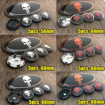 Car Emblem Kit 5pcs/set 56mm 60mm 64mm wheel center cap Accessorie 23CM 9CM Front grille Emblem for Punisher skull emblem
Car Emblem Kit 5pcs/set 56mm 60mm 64mm wheel center cap Accessorie 23CM 9CM Front grille Emblem for Punisher skull emblem