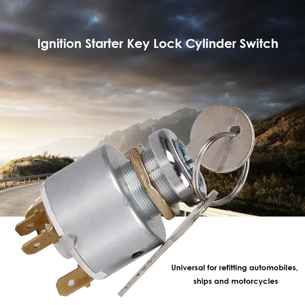 Car Ignition Lock Cylinder Switch with 2 Keys for 12V Universal Car Boat Motorcycle ATV Ignition Start Switch
Car Ignition Lock Cylinder Switch with 2 Keys for 12V Universal Car Boat Motorcycle ATV Ignition Start Switch