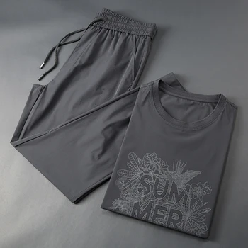 JSBDSummer quick-dry ice silk high-end two-piece ultra-thin mesh hollowed-out suit men's casual sports suit 
JSBDSummer quick-dry ice silk high-end two-piece ultra-thin mesh hollowed-out suit men's casual sports suit