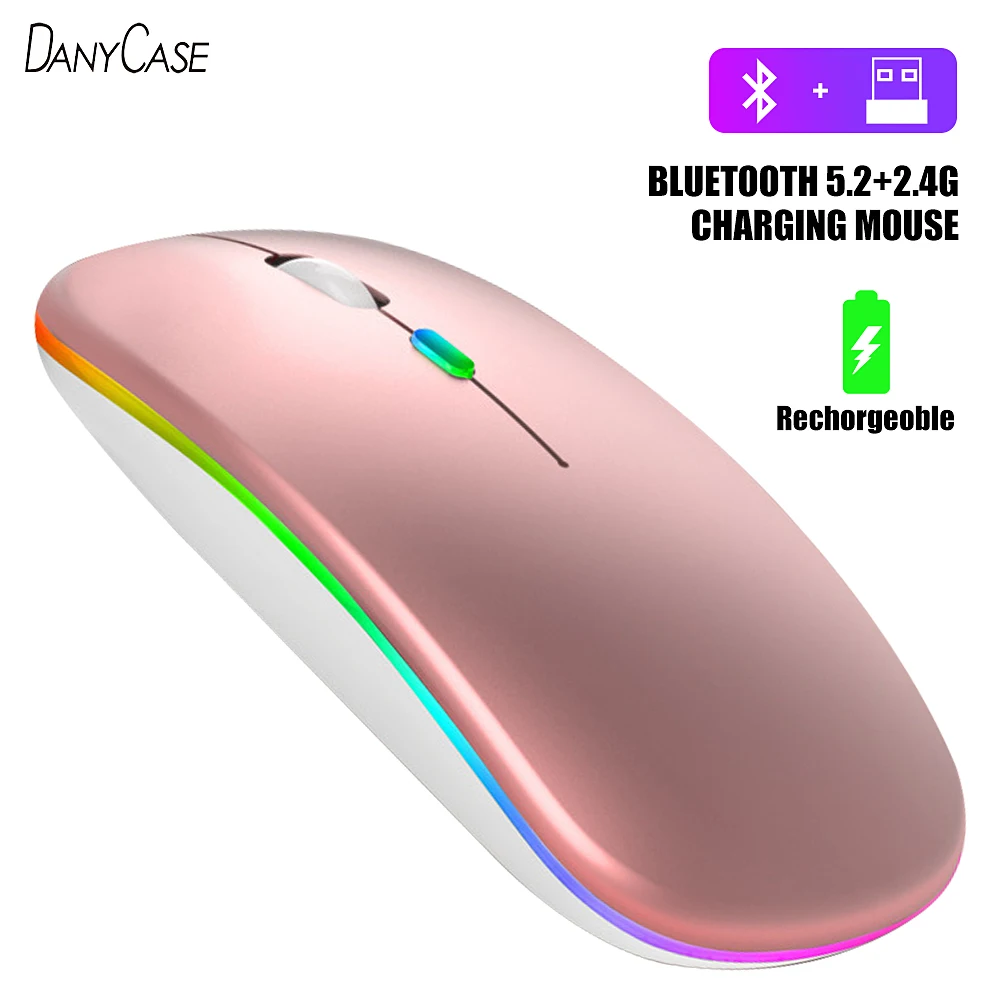 Wireless Mouse 2.4Ghz USB RGB Bluetooth 5.2 Mouse Wireless Computer Silent Mause LED Backlit Ergonomic Gaming Mouse For Laptop
Wireless Mouse 2.4Ghz USB RGB Bluetooth 5.2 Mouse Wireless Computer Silent Mause LED Backlit Ergonomic Gaming Mouse For Laptop