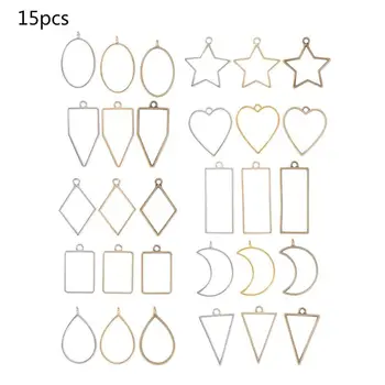 30Pcs Geometric Shape Metal Frame Set DIY Epoxy Resin UV Crystal Silicone Molds Jewelry Pendant Making Accessories 
30Pcs Geometric Shape Metal Frame Set DIY Epoxy Resin UV Crystal Silicone Molds Jewelry Pendant Making Accessories