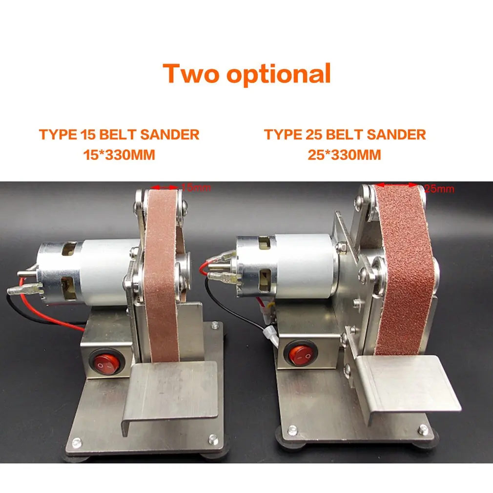 Фото Multifunctional Grinder Mini Electric Belt Sander Polishing Grinding Machine Cutter Edges Sharpener Sanding Sale | Инструменты