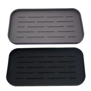 Multifunction Silicone Drain Pan Sink Storage Tray Sponge Holder Sponge Brush Soap Dispenser Scrubber Fruit Kitchen Accessories