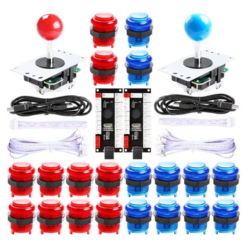 2-Player LED Arcade DIY Kit for USB MAME PC Game DIY & Raspberry Pi Retro Controller DIY
2-Player LED Arcade DIY Kit for USB MAME PC Game DIY & Raspberry Pi Retro Controller DIY