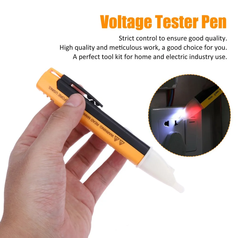 Socket Wall AC Power Outlet Voltage Detector Sensor Tester Electric Test Pen LED Light Voltage Indicator 90-1000V Drop ship
Socket Wall AC Power Outlet Voltage Detector Sensor Tester Electric Test Pen LED Light Voltage Indicator 90-1000V Drop ship