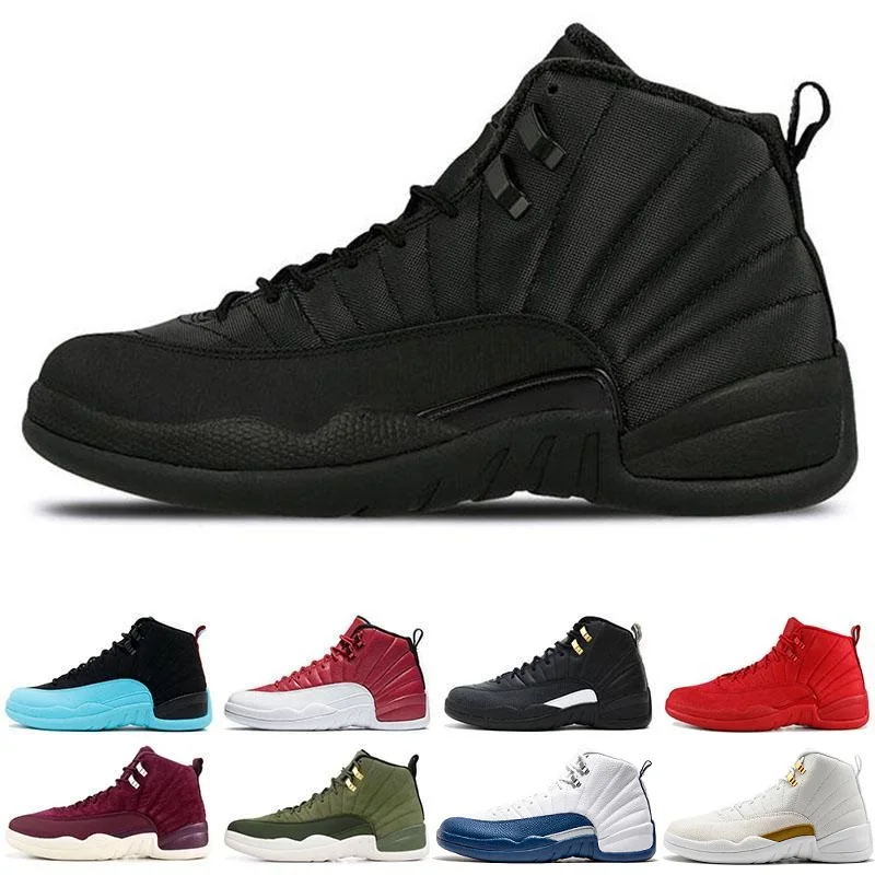 

12 12s Basketball shoes for mens Winterized black WNTR Gym red Flu game GAMMA BLUE Taxi the master men Sports Sneakers size 7-13