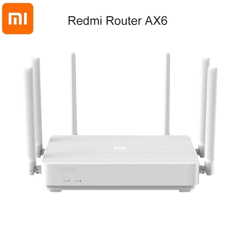 NEW Xiaomi Redmi Router AX6 WiFi 6 6-Core 512M Memory Mesh Home IoT 6 Signal Amplifier 2.4G 5GHz Both 2 Dual-Band OFDMA
NEW Xiaomi Redmi Router AX6 WiFi 6 6-Core 512M Memory Mesh Home IoT 6 Signal Amplifier 2.4G 5GHz Both 2 Dual-Band OFDMA