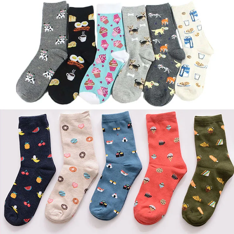 Harajuku men women Funny Socks Food snack Dog/egg/ham/milk/cookie/ice cream Cute Socks Women Creative Life Sokken Chaussette
Harajuku men women Funny Socks Food snack Dog/egg/ham/milk/cookie/ice cream Cute Socks Women Creative Life Sokken Chaussette