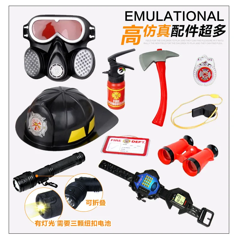 Model Performance Firefighting Suit Tool Firefighting Cap CHILDREN'S Toy Fireman Helmet Fire Extinguisher Maker Gas Mask
Model Performance Firefighting Suit Tool Firefighting Cap CHILDREN'S Toy Fireman Helmet Fire Extinguisher Maker Gas Mask