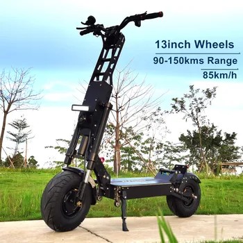 FLJ 13inch Fat tire Electric Scooter with 90-150kms range 85km/h speed 6000W Dual Motor vacuum tire Big wheel kick e scooter
FLJ 13inch Fat tire Electric Scooter with 90-150kms range 85km/h speed 6000W Dual Motor vacuum tire Big wheel kick e scooter
