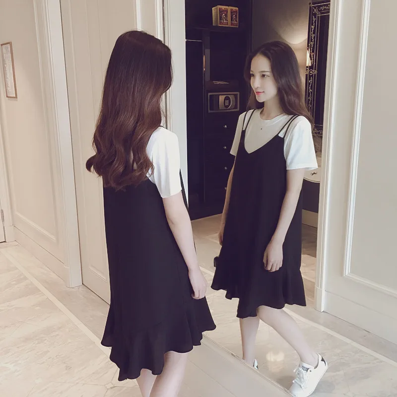 Women's Clothing 2019 New Style Spring And Summer Plus-sized Casual Korean-style Loose-Fit Two-Piece Dress
Women's Clothing 2019 New Style Spring And Summer Plus-sized Casual Korean-style Loose-Fit Two-Piece Dress