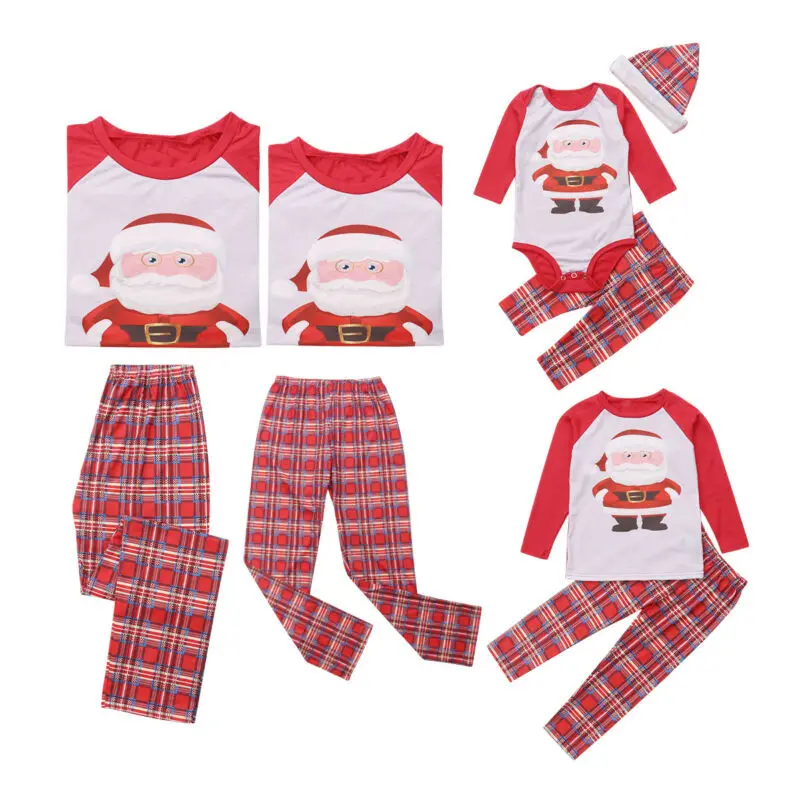 Family Matching Adult Women Kid Baby Plaid Cartoon Long Sleeve Sleepwear Nightwear Pajamas Christmas
Family Matching Adult Women Kid Baby Plaid Cartoon Long Sleeve Sleepwear Nightwear Pajamas Christmas