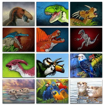 5D Full Square Diamond painting embroidery Cross stitch Dinosaur Parrot Tyrannosaurus Triceratops 3D DIY Round Drill Drawing 481
5D Full Square Diamond painting embroidery Cross stitch Dinosaur Parrot Tyrannosaurus Triceratops 3D DIY Round Drill Drawing 481