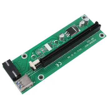 Kebidu PCI-E Riser Card PCI Express PCIE 1X to 16X Adapter SATA 4Pin Molex Power USB 3.0 Cable for Miner Mining
Kebidu PCI-E Riser Card PCI Express PCIE 1X to 16X Adapter SATA 4Pin Molex Power USB 3.0 Cable for Miner Mining