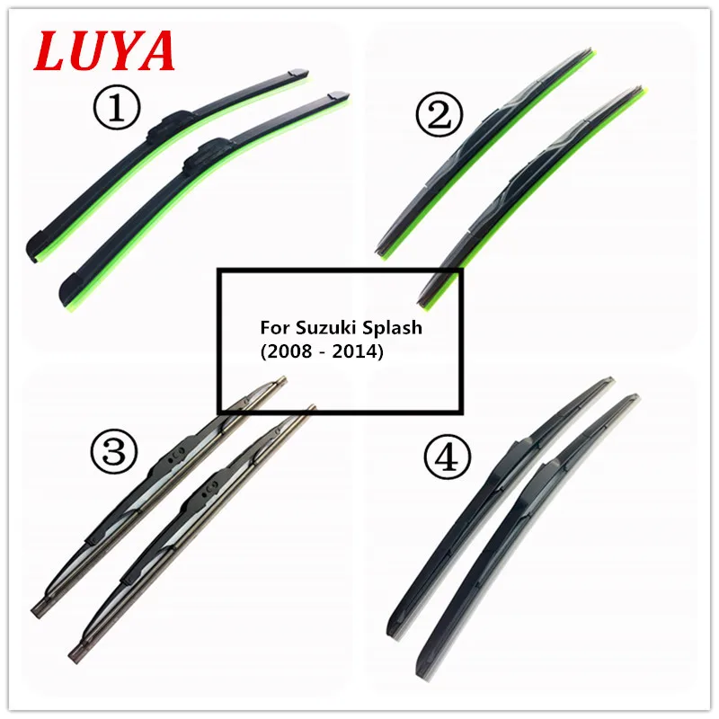 Four kinds of Wiper Blade Car windshield wiper For Suzuki Splash (2008 - 2014),size:22" & 16"
Four kinds of Wiper Blade Car windshield wiper For Suzuki Splash (2008 - 2014),size:22" & 16"