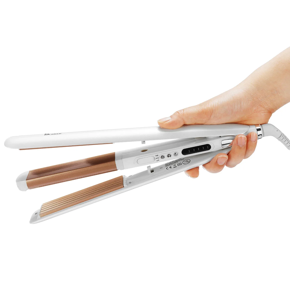 Electric Hair Styler Professional 3 In 1 Ceramic Hair Straightener Flat Iron Tourmaline Curler Corn Perm Styling Bar Big Sale
Electric Hair Styler Professional 3 In 1 Ceramic Hair Straightener Flat Iron Tourmaline Curler Corn Perm Styling Bar Big Sale