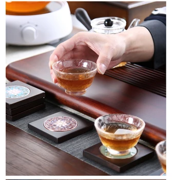 Cloisonne Enamel Ebony Coaster Household Tea Ceremony Accessories Heat-proof Pad Tea Holder Solid Wood Heat Insulation Tea Mat
Cloisonne Enamel Ebony Coaster Household Tea Ceremony Accessories Heat-proof Pad Tea Holder Solid Wood Heat Insulation Tea Mat