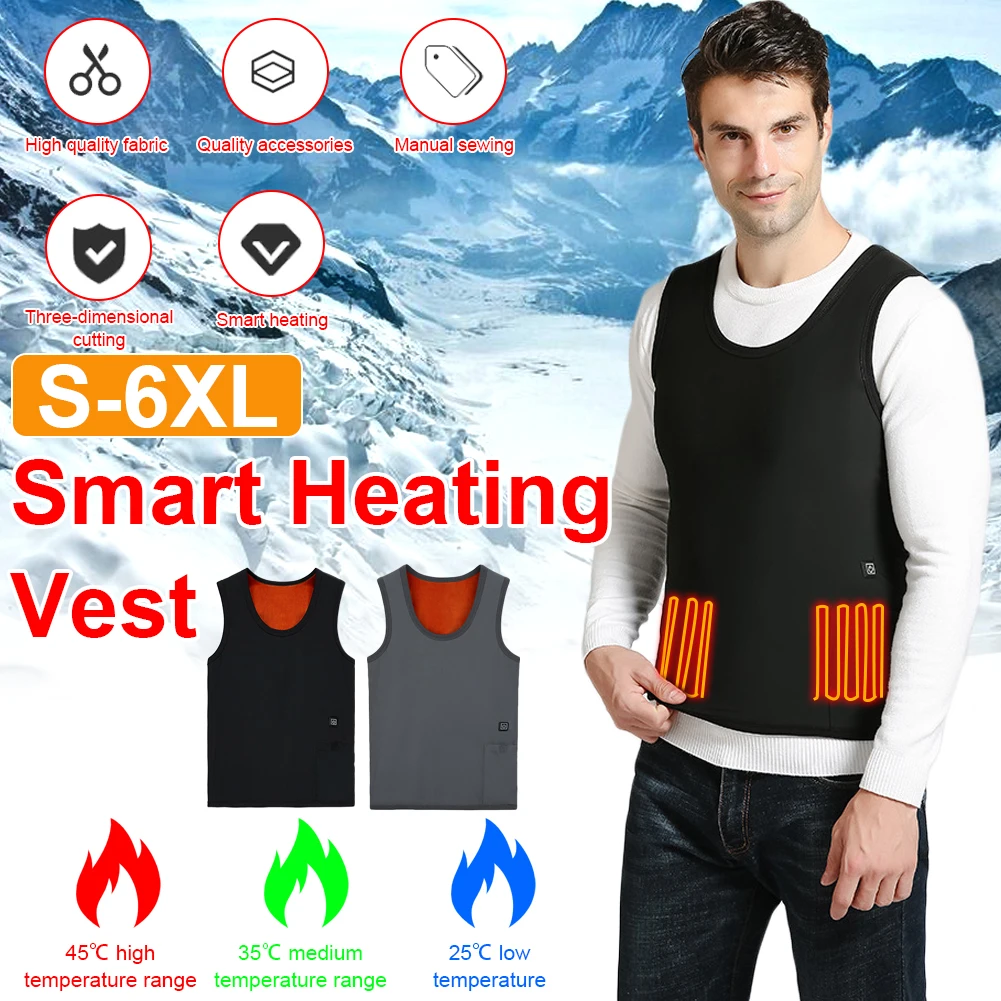 Unisex Smart Electric Heating Vest Fleece Soft Heated Thermal Underwear 3 Levels Adjustment For Winter Outdoor Adventure Skiing
Unisex Smart Electric Heating Vest Fleece Soft Heated Thermal Underwear 3 Levels Adjustment For Winter Outdoor Adventure Skiing