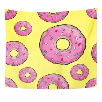 Donuts with Pink Icing Yellow Pattern for Cafes Restaurants Coffee Shops Catering Design Booklet Tapestry Home Decor
Donuts with Pink Icing Yellow Pattern for Cafes Restaurants Coffee Shops Catering Design Booklet Tapestry Home Decor