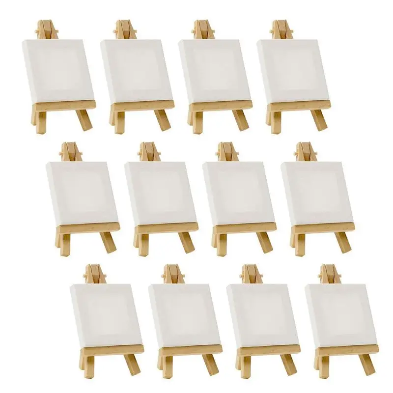 Artists 3 inch x3 inch Mini Canvas & 5 inch Mini Easel Set Painting Craft Drawing - Set Contains: 12 Mini Canvases & 12 Mini Eas
Artists 3 inch x3 inch Mini Canvas & 5 inch Mini Easel Set Painting Craft Drawing - Set Contains: 12 Mini Canvases & 12 Mini Eas