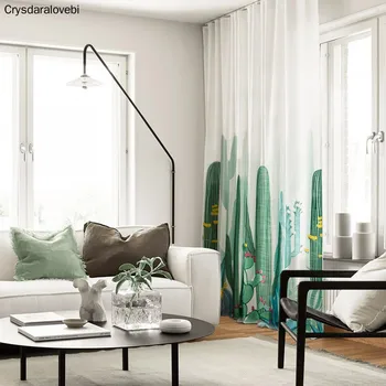 Nordic Style Curtains for Living Room Cactus Printed Window Curtain Drapes Customized Cotton Linen Blackout Curtain for Bedroom
Nordic Style Curtains for Living Room Cactus Printed Window Curtain Drapes Customized Cotton Linen Blackout Curtain for Bedroom