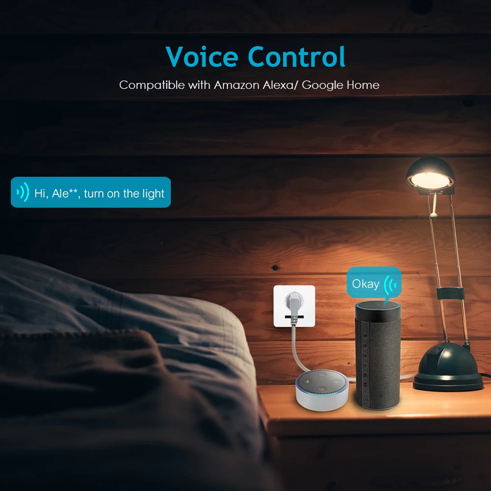 New WiFi Smart Socket Dual USB Charger APP & Voice Control Compatible with Alexa & Google Energy Monitoring Electrical Wall Sock
New WiFi Smart Socket Dual USB Charger APP & Voice Control Compatible with Alexa & Google Energy Monitoring Electrical Wall Sock