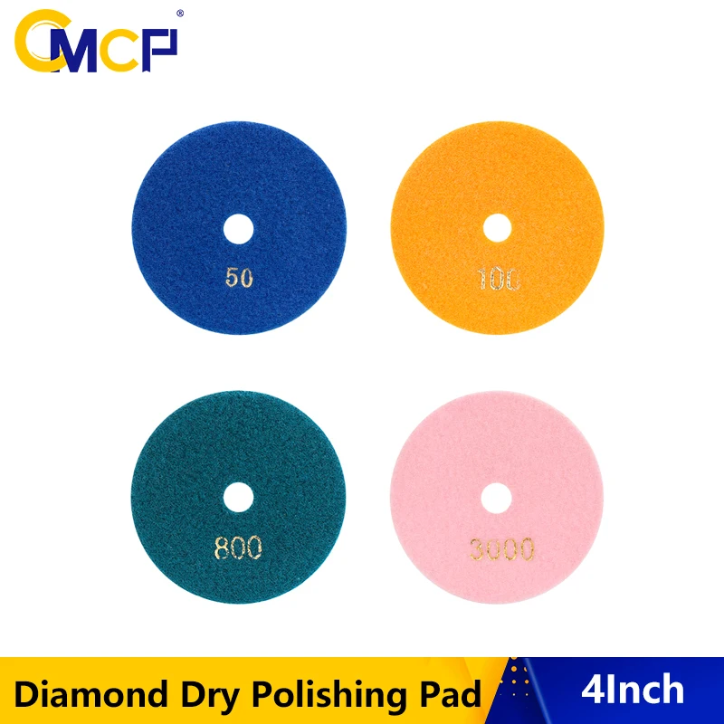 CMCP Diamond Dry Polishing Pad 4Inch 50-6000 Grit Sanding Grinding Disc For Tile Marble Granite Flexible Stone Ceramic Polishing
CMCP Diamond Dry Polishing Pad 4Inch 50-6000 Grit Sanding Grinding Disc For Tile Marble Granite Flexible Stone Ceramic Polishing