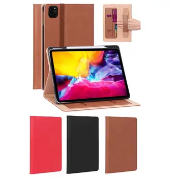 For iPad Pro 11 2020 Protective Case with Pen Holder Cards Slot Retro Texture Holder Smart Stay PU Leather Cover
For iPad Pro 11 2020 Protective Case with Pen Holder Cards Slot Retro Texture Holder Smart Stay PU Leather Cover