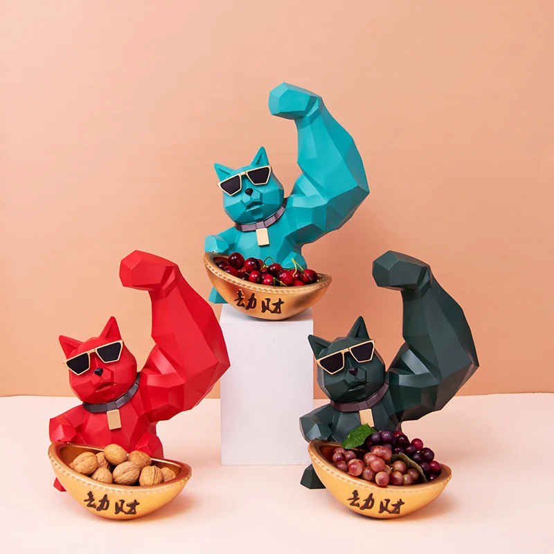 Geometry Muscle Arm Lucky Cat Figurines Home Decoration Accessories Interial Feng Shui Animal Crafts Office Room Maneki Neko
Geometry Muscle Arm Lucky Cat Figurines Home Decoration Accessories Interial Feng Shui Animal Crafts Office Room Maneki Neko