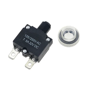 1PCS Thermal Switch Overload Protector Push Button 6A 7A 7.5A 8A 10A 15A 18A 20A 25A 30A Circuit Breaker+Waterproof Cover
1PCS Thermal Switch Overload Protector Push Button 6A 7A 7.5A 8A 10A 15A 18A 20A 25A 30A Circuit Breaker+Waterproof Cover