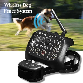 Pet Dog Training Collar Rechargeable Electronic Dog Train Wireless Remote Collar Fence System Electric Shock Collar LCD Display
Pet Dog Training Collar Rechargeable Electronic Dog Train Wireless Remote Collar Fence System Electric Shock Collar LCD Display