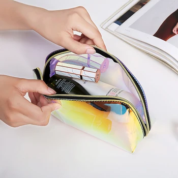 New Laser Makeup Pouch Waterproof TPU Material Cosmetic Bag For Female Transparant Makeup Case Female Jelly Bag
New Laser Makeup Pouch Waterproof TPU Material Cosmetic Bag For Female Transparant Makeup Case Female Jelly Bag