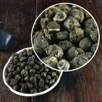 2020 Jasmine Tea Pearls Natural Fresh Jasmine Dragon Pearl Green Tea "Hua Lun Zhu (Jasmine Pearl of The Dragon)", Green Leaf
2020 Jasmine Tea Pearls Natural Fresh Jasmine Dragon Pearl Green Tea "Hua Lun Zhu (Jasmine Pearl of The Dragon)", Green Leaf