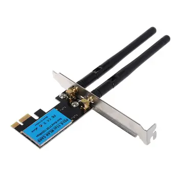 PCI-E 1200Mbps Wireless Network Card 2.4GHz/5GHZ Dual Band PCI Express WIFI WLAN Card Adapter with Antennas for PC Computer PC
PCI-E 1200Mbps Wireless Network Card 2.4GHz/5GHZ Dual Band PCI Express WIFI WLAN Card Adapter with Antennas for PC Computer PC