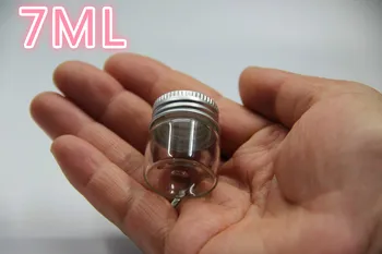 100PCS 27*30mm 7ml Small Glass Bottles Jars Screw Cap Ornaments DIY Container Mini Wishing Bottles Jars Fetal Hair Bottles Decor 
100PCS 27*30mm 7ml Small Glass Bottles Jars Screw Cap Ornaments DIY Container Mini Wishing Bottles Jars Fetal Hair Bottles Decor