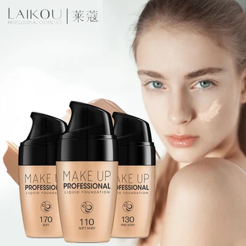 6 Colors Professional Full Coverage Liquid Foundation Face Base Makeup Natural Color Concealer Whitening Lasting Primer Makeup
6 Colors Professional Full Coverage Liquid Foundation Face Base Makeup Natural Color Concealer Whitening Lasting Primer Makeup
