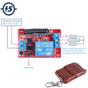 DC 5V 315MHz Wireless Remote Relay Module Remote Control Switch Self-locking Controller
DC 5V 315MHz Wireless Remote Relay Module Remote Control Switch Self-locking Controller