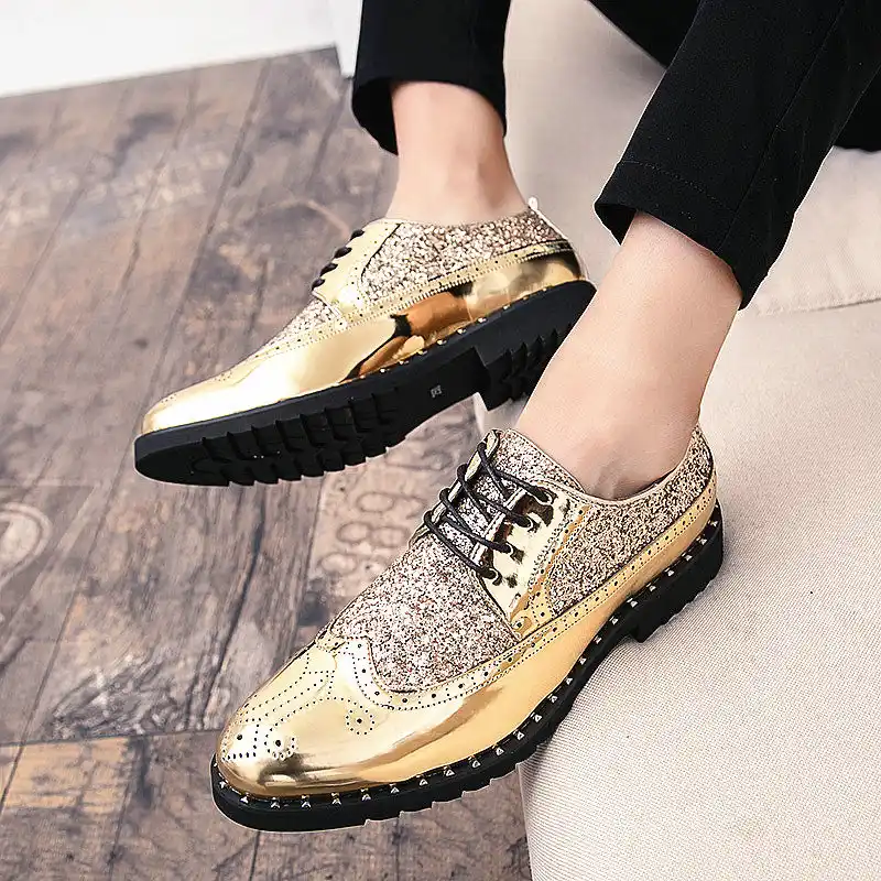gold oxfords