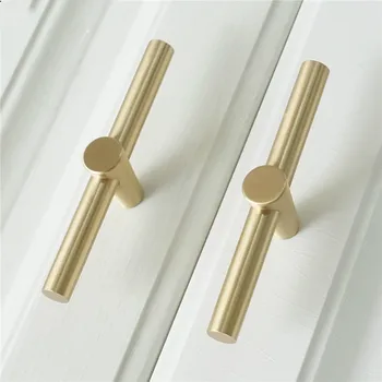 1pc T Bar Knobs Pulls Pure Copper Kitchen Cabinet Door Handles Brushed Gold Brass Drawer Knobs Pull Handles Dresser Pulls
1pc T Bar Knobs Pulls Pure Copper Kitchen Cabinet Door Handles Brushed Gold Brass Drawer Knobs Pull Handles Dresser Pulls